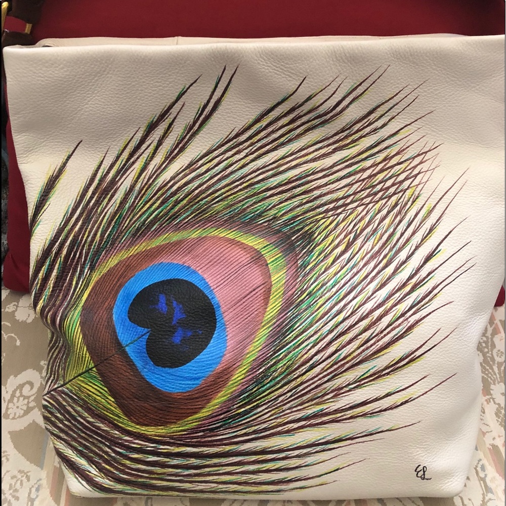 “Beautiful Hand Painted Elliott Luca Bag”